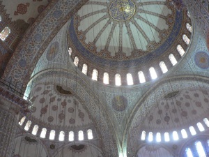 Ceiling in The Blue Mosque